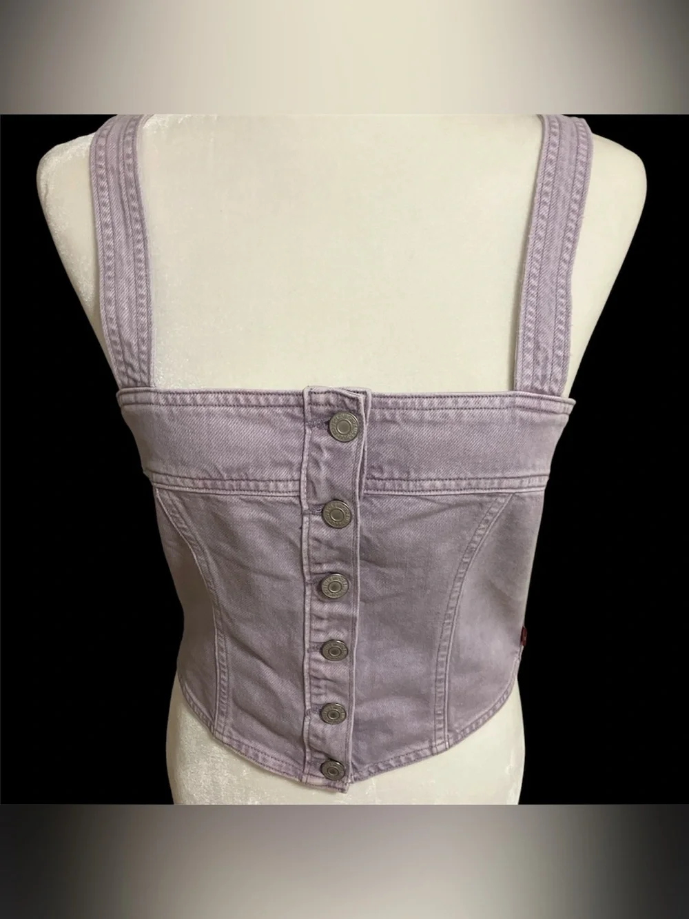 Levi’s Denim Lavender Corset Tank
